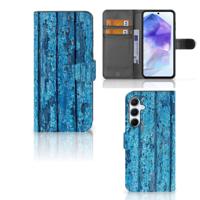 Samsung Galaxy A55 | Book Style Case | Wood Blue - thumbnail