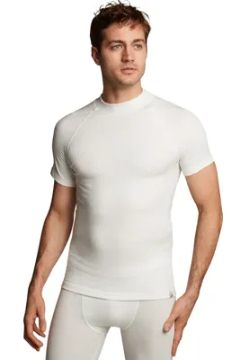 Ten Cate heren thermo shirt Korte mouw - Thermo ondergoed heren - Ronde hals - Thermo kleding heren - M - Wit - M - M - M