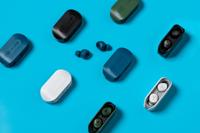 JLab Go Air True Wireless Oordopjes, Bluetooth Draadloze Hoofdtelefoon en usb oplaadstation met dubbele verbinding, aangepast EQ3-geluid en de kleinste pasvorm ooit, Zwart - thumbnail