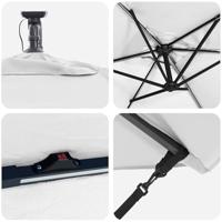 Cantilever Banana Parasol Zand 294 x 200 x 254 cm - thumbnail