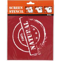Screen stencil, 100% natural, vel 20x22 cm, 1 vel - thumbnail