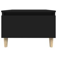 Bijzettafel 50x46x35 cm bewerkt hout zwart - thumbnail
