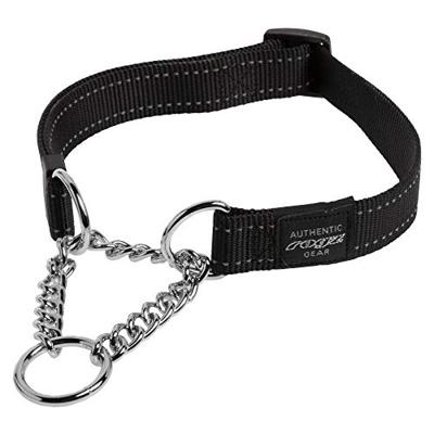 Rogz For Dogs fanbelt halfslip halsband zwart
