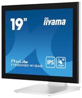 Iiyama PROLITE WHITE PCAP Touch Touchscreen monitor Energielabel: E (A - G) 48.3 cm (19 inch) 1280 x 1024 Pixel 5:4 14 ms HDMI, DisplayPort, VGA, - thumbnail
