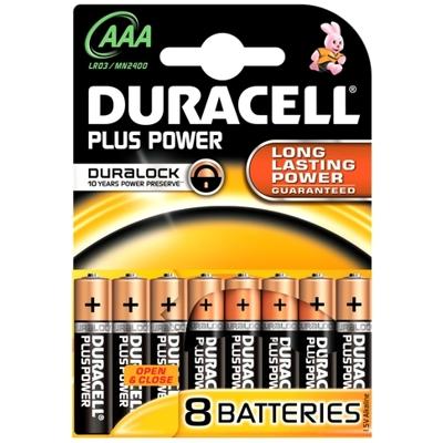 Duracell Plus. AAA 8er Pack 8-er Blister