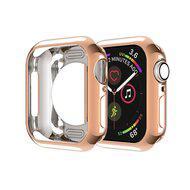 Siliconen case 44mm - Rosé goud - Geschikt voor Apple Watch 44mm - thumbnail