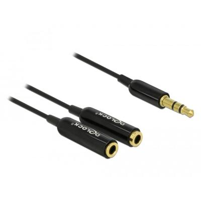DeLOCK Cable audio splitter stereo jack male 3.5mm > 2x stereo jack female splitterkabel