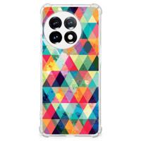 OnePlus 11 Doorzichtige Silicone Hoesje Geruit - thumbnail