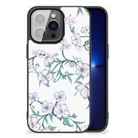 iPhone 13 Pro Uniek Bloemen Hoesje Blossom White - thumbnail