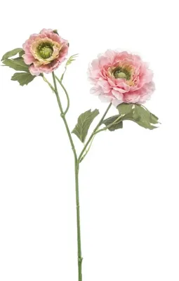 Emerald kunsttak ranonkel 47cm roze