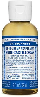 Vloeibare Zeep Dr Bronner's 18 in 1 Peppermint 60 ml