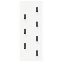 Wandgemonteerde kapstok Wit 30 x 1.5 x 80 cm Bewerkt hout - thumbnail