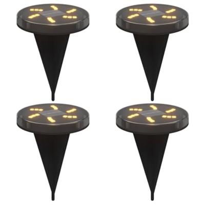 VidaXL Grondlampen 4 st solar met grondpennen warmwit VidaXL Grondlampen 4 st solar met grondpennen warmwit
