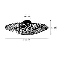 QAZQA Oosterse plafondlamp bamboe 50 cm - Rina - thumbnail