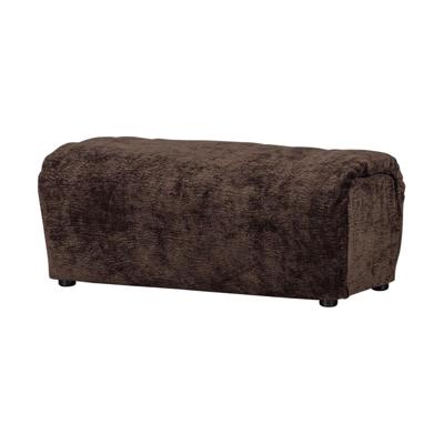 Woood Baggy hocker chenille DonkerBruin Woood Baggy hocker chenille DonkerBruin