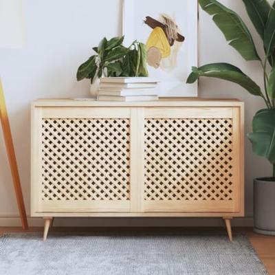 VidaXL Kastdeuren met latwerk 2 st 59,5x61,5 cm massief grenenhout VidaXL Kastdeuren met latwerk 2 st 59,5x61,5 cm massief grenenhout