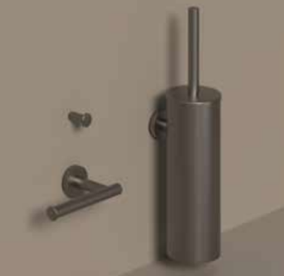 Accessoireset IVY Toiletborstelgarnituur Wandmodel, Kleine Handdoekhaak en Toiletrolhouder Chroom