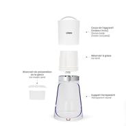 IJscrusher - LIVOO - DOM462 - 150 ml - 2 maten - Automatische start - Reservoir - Roestvrijstalen mes - thumbnail