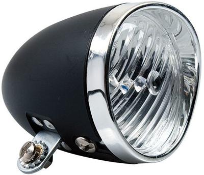 Simson classic led koplamp, zwart batterij