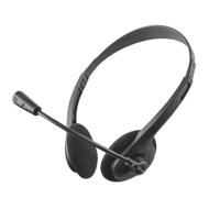 Trust Primo Chat On Ear headset Kabel Stereo Zwart Volumeregeling Computer - thumbnail