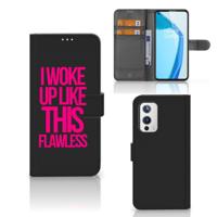 OnePlus 9 Hoesje met naam Woke Up - Origineel Cadeau Zelf Maken - thumbnail