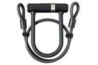 AXA Newton Mini Pro + Cable 100/10 Beugelslot - Zwart - thumbnail