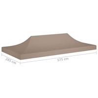 VidaXL Partytentdak 270 g/m² 6x3 m taupe - thumbnail