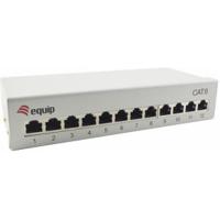 Equip 227363 12-Port CAT.6 Desktop-PATCHPANEEL, LICHTGRIJS - thumbnail