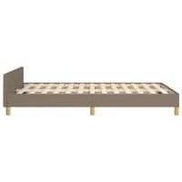 Bedframe zonder matras 120x190 cm stof taupe - thumbnail