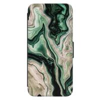 Samsung Galaxy S24 flipcase - Green waves - thumbnail