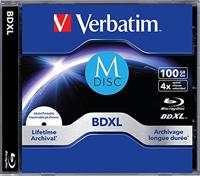 Verbatim 43833 M-Disc Blu-ray 100 GB 1 stuk(s) Slimcase Bedrukbaar - thumbnail