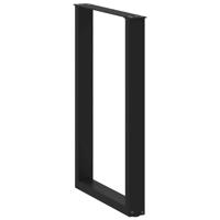 Bartafelpoten 2 st U-vormig 60x(90-91) cm staal zwart - thumbnail