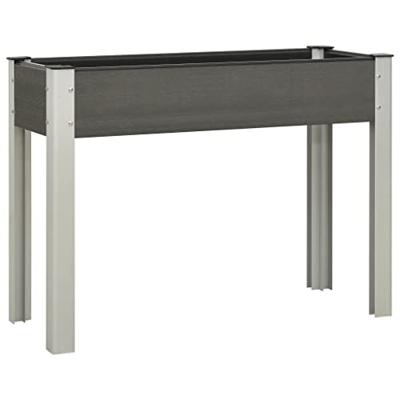 VidaXL Plantenbak verhoogd 100x40x75 cm hkc grijs