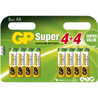 AA batterijen multipack - 8 stuks | GP | Alkaline | GP0090 - thumbnail