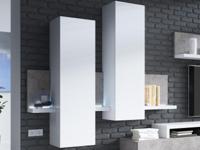 Muurkast BOTSWANA 2 deuren wit/beton - thumbnail