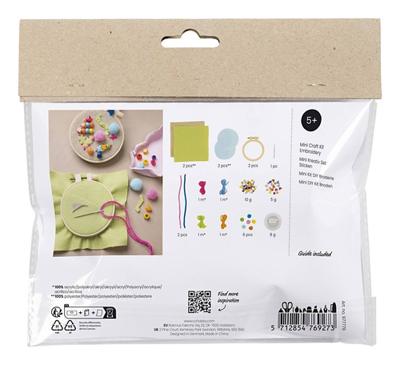 Creativ Company Mini hobbyset borduurwerk, fantasie, 1 doos Creativ Company Mini hobbyset borduurwerk, fantasie, 1 doos