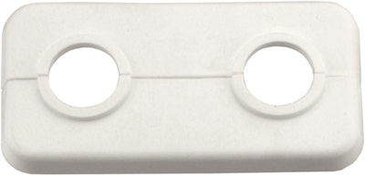 Cornat dubbele klaprozet kunststof 18mm wi - t384001