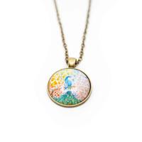 Talisman Pauw Mandala Ketting - thumbnail