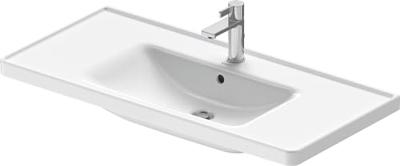 Wastafel Duravit D-Neo Met Overloop Kraanvlak 1 Kraangat 100.5 cm Hoogglans Wit Duravit Wastafel Duravit D-Neo Met Overloop Kraanvlak 1 Kraangat 100.5 cm Hoogglans Wit Duravit