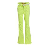 Vingino high waist flared broek Belize Flare neon geel - thumbnail