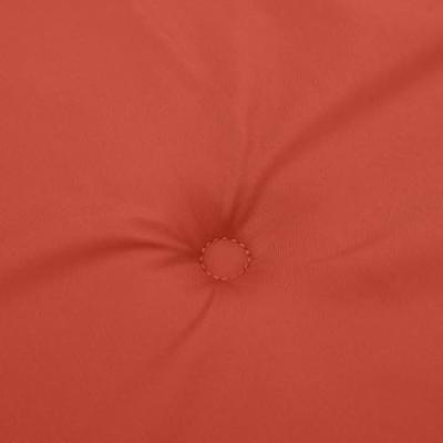 VidaXL Stoelkussens 6 st lage rug 100x50x4 cm stof gemêleerd rood