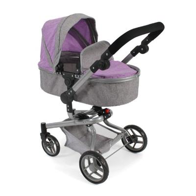 Combi-poppenwagen Yolo - Melange Lila