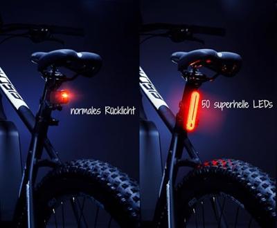 FISCHER FAHRRAD Achterlicht LED werkt op een accu
