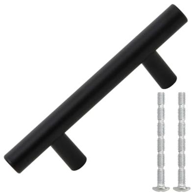 VidaXL Handvatten 10 st 64 mm roestvrij staal zwart