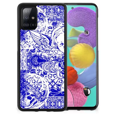 Mobiel Case Samsung Galaxy A51 Angel Skull Blauw