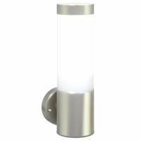 VidaXL Buiten wandlamp 2 pcs zilver 12 x 8,5 x 27 cm - thumbnail