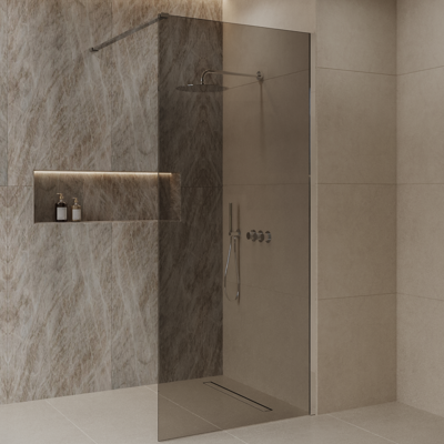 Inloopdouche Best-Design Dalis 80x200 cm Chroom Mocha