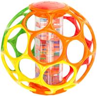 BRIGHT STARS Oball Easy-Grip Rain Stick BPA-vrij babyspeelgoed, rood, geel, groen en blauw, voor pasgeborenen - thumbnail
