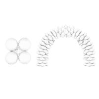 Folieballonnen Ballonnenboog Wit Rond (10st) - thumbnail