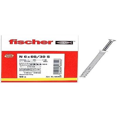 Fischer N 6X60/30 S NAGELPLUG 50 St - 50355 Fischer N 6X60/30 S NAGELPLUG 50 St - 50355